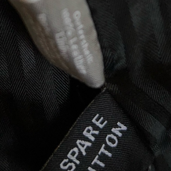 Apt9 Leather Blazer Jacket size 42R Black fully lined 3 button closure - Picture 14 of 16